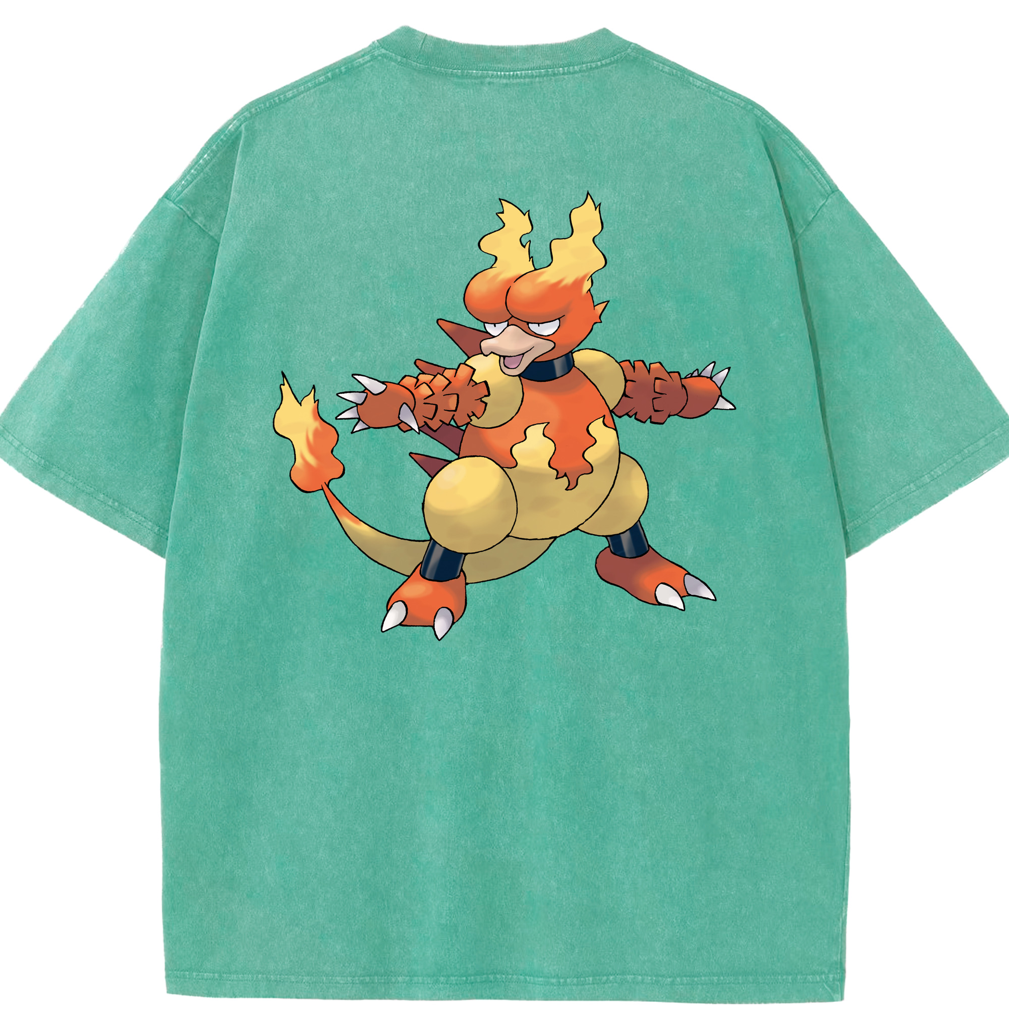 （画像用） ポケットモンスター Pokémon 綿100% ヴィンテージ風 半袖Tシャツ（背面プリント）